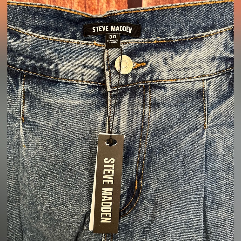 Steve Madden | NWT Marlowe Denim Mini Skort - Picture 5 of 11